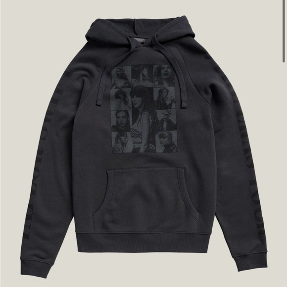 NWT Taylor Swift Eras Tour Black Hoodie Size Large - Picture 1 of 2